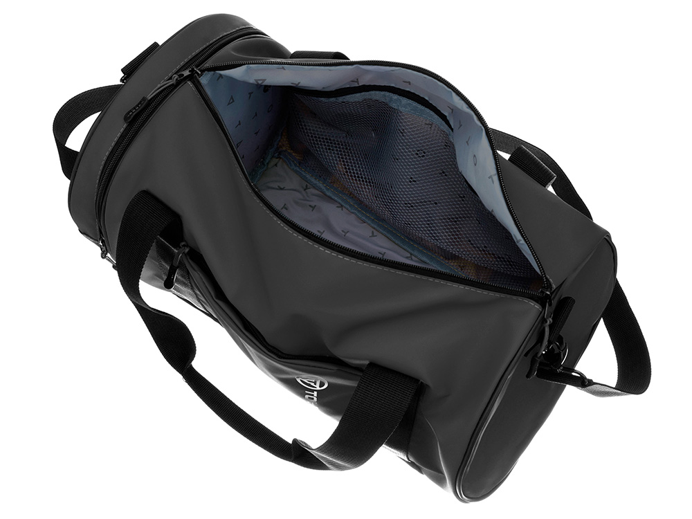 Сумка спортивная TORBER Mobi, чёрный, полиэстер 900D с PU покрытием, 45 х 25 х 25 см — изображение 4