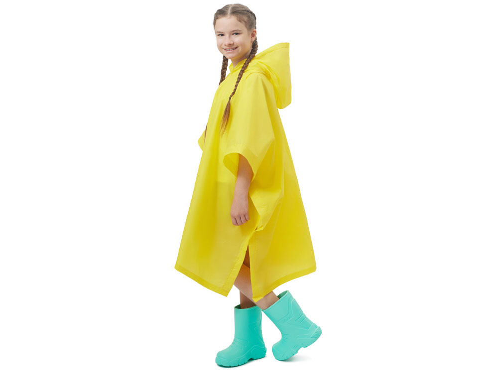 Пончо Hawaii c чехлом детский, желтый — изображение 2