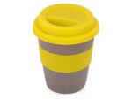 Стакан с силиконовой крышкой Cafe, желтый