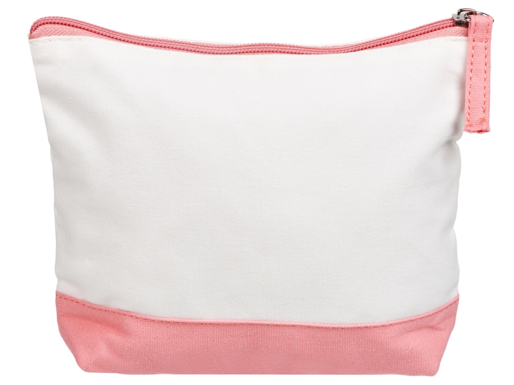 Косметичка хлопковая Cotton, белый/пыльно-розовый — изображение 4