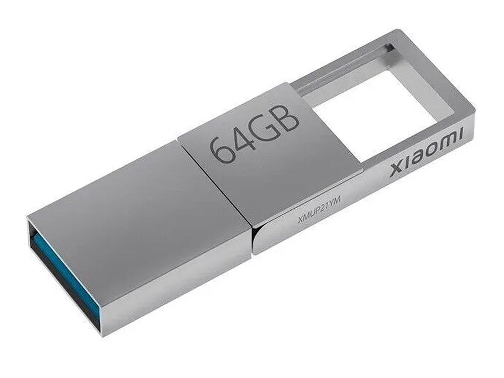 USB 3.0-флешка на 64 Гб с разъемами USB-A и Type-C, серебристый — изображение 3