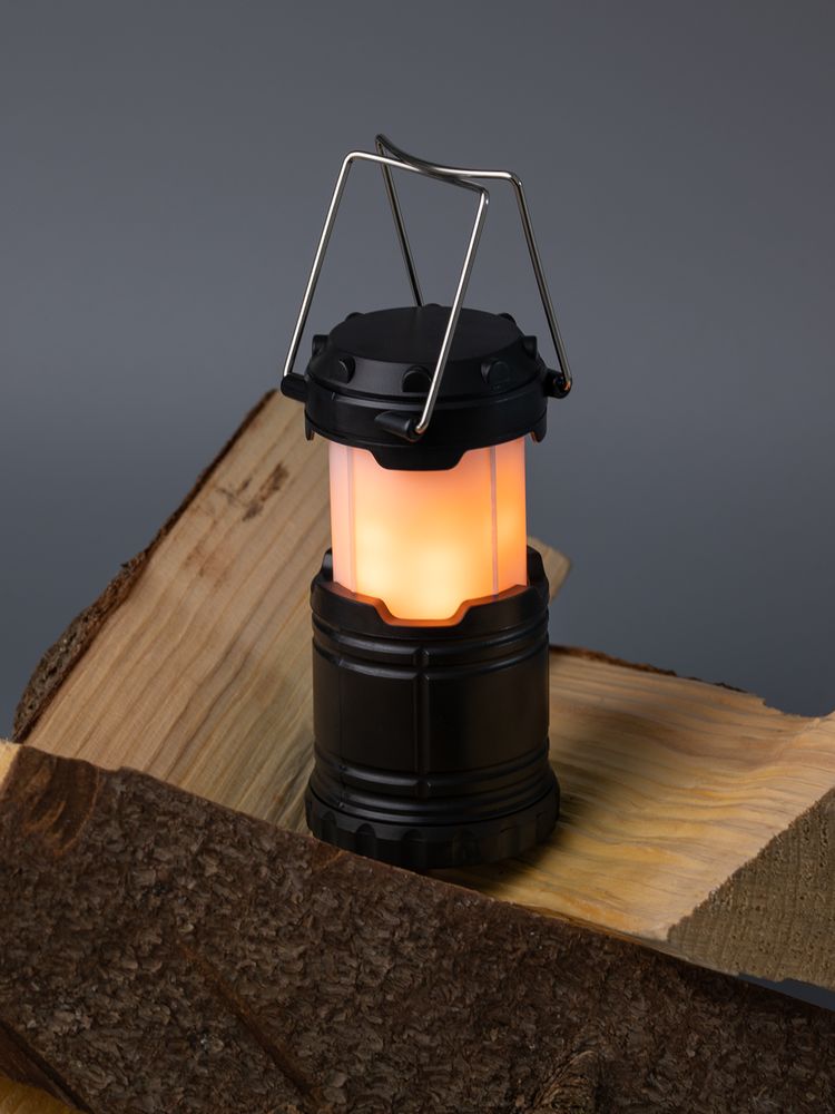Кемпинговый фонарь с имитацией пламени Lindau Flame, черный — изображение 11
