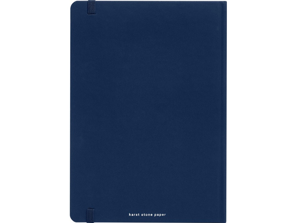 Блокнот в твердом переплете Karst формата A5, темно-синий — изображение 3