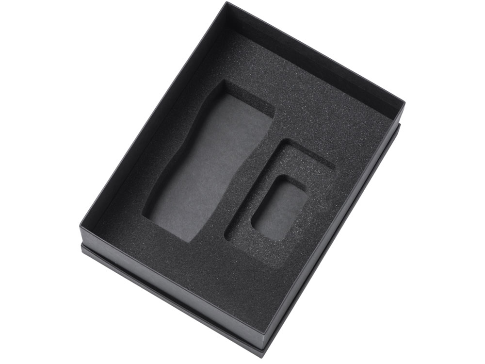 Подарочный набор c вакуумной термокружкой и повербанком С2, красный — изображение 3