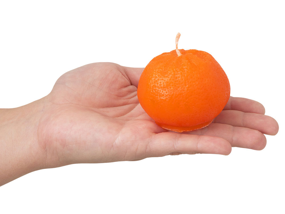 Свеча Мандарин, оранжевый — изображение 4