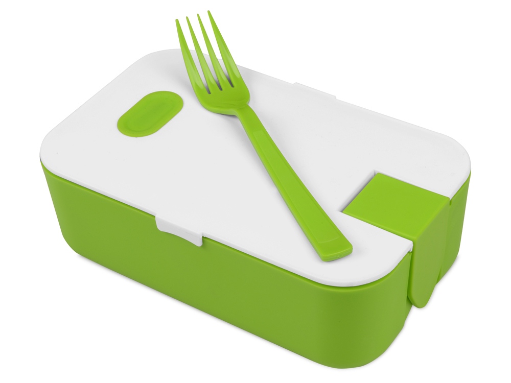 Подарочный набор с бутылкой для воды. блокнотом, ручкой и ланчбоксом, зеленое яблоко — изображение 6