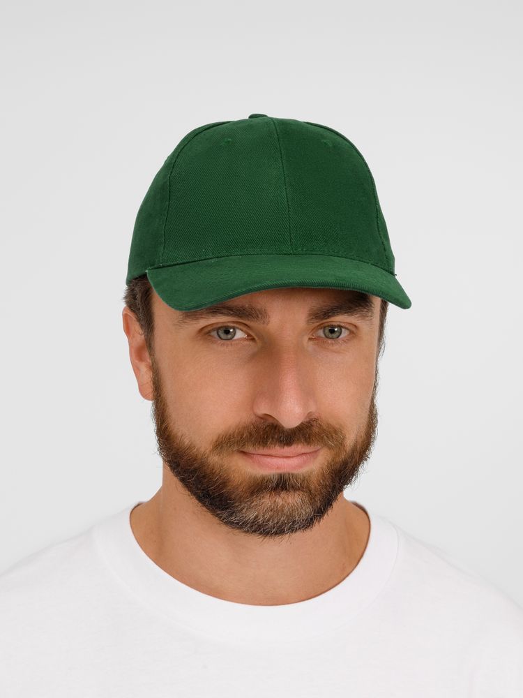 Бейсболка Buffalo, темно-зеленая — изображение 5