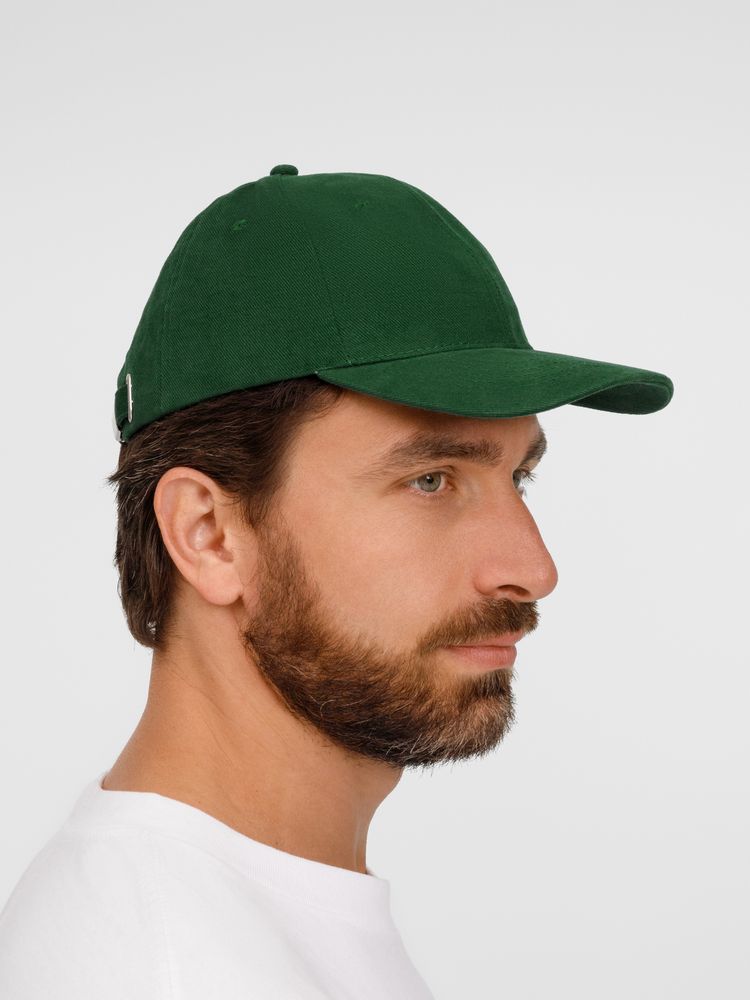 Бейсболка Buffalo, темно-зеленая — изображение 6