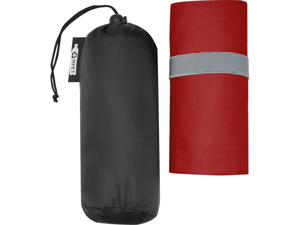 Pieter сверхлегкое быстросохнущее полотенце из переработанного РЕТ-пластика, красный — изображение 5