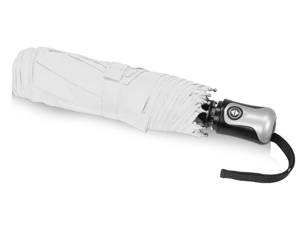 Зонт Alex трехсекционный автоматический 21,5, белый (Р) — изображение 3