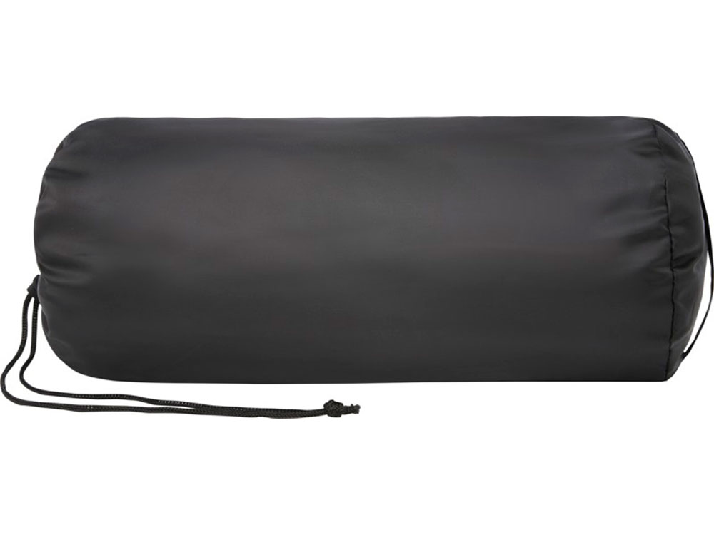 Плед Lily из синтетического трикотажного полотна из вторичного ПЭТ, черный — изображение 2