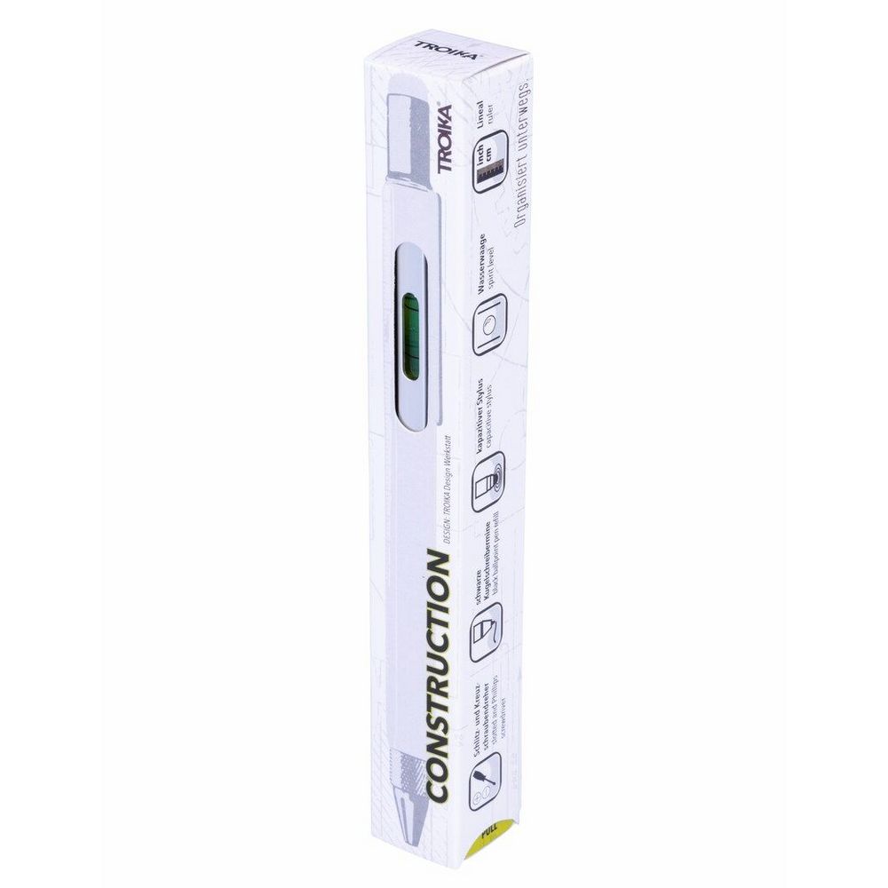 Ручка шариковая Construction, мультиинструмент, серебристая — изображение 3