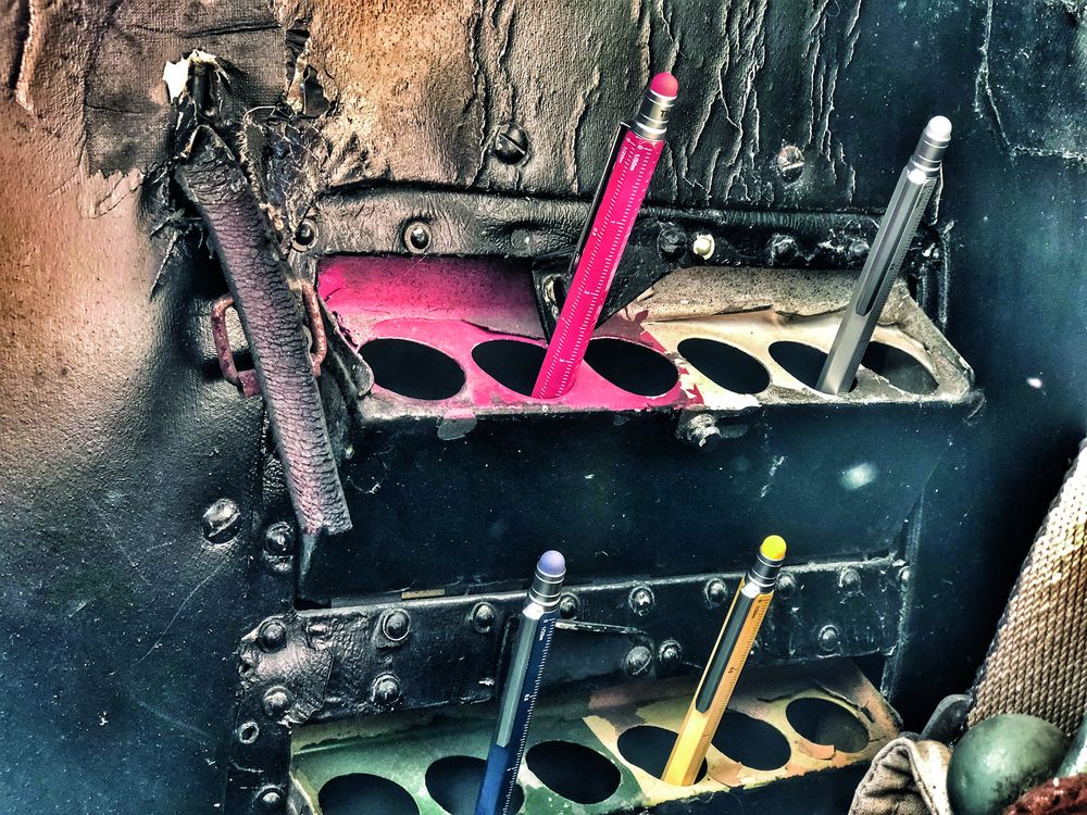 Ручка шариковая Construction, мультиинструмент, черная — изображение 5