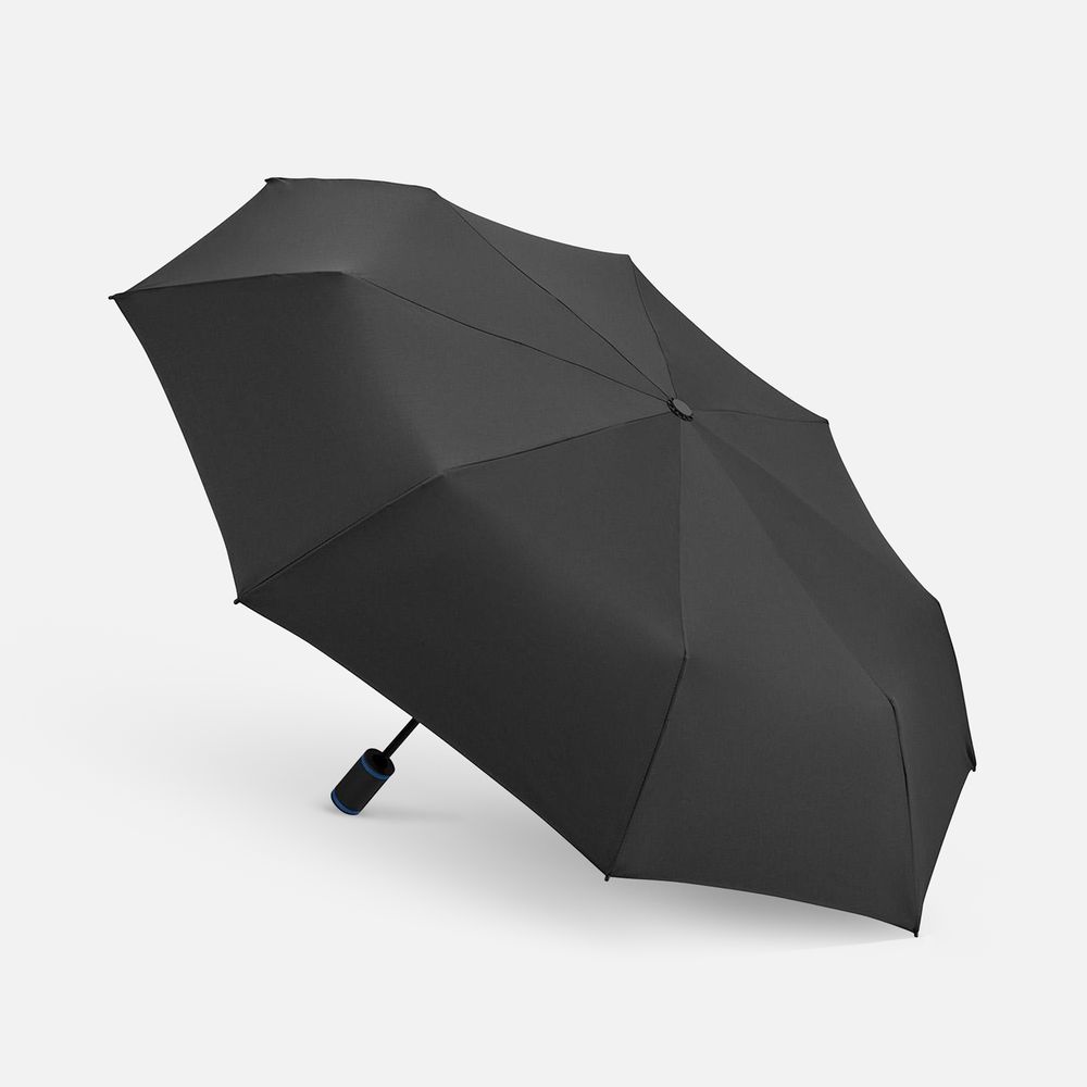 Зонт складной AOC Mini с цветными спицами, темно-синий — изображение 2