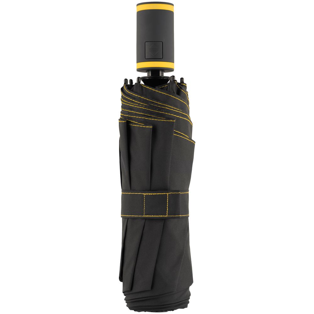 Зонт складной AOC Mini с цветными спицами, желтый — изображение 4