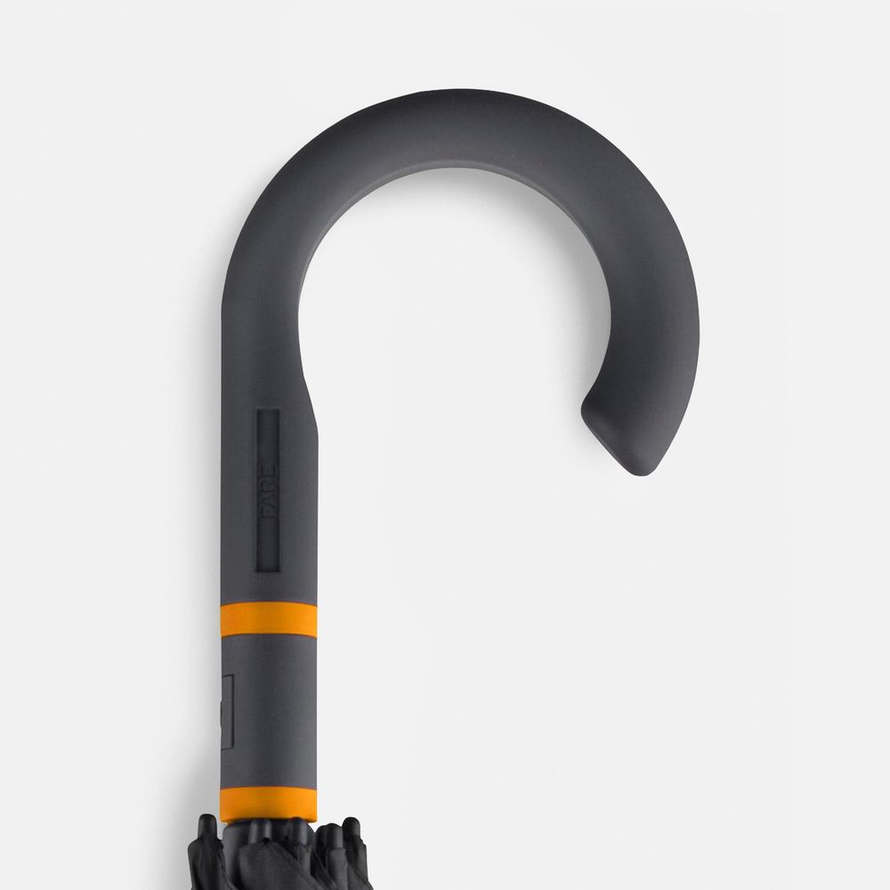 Зонт-трость с цветными спицами Color Style, оранжевый — изображение 4