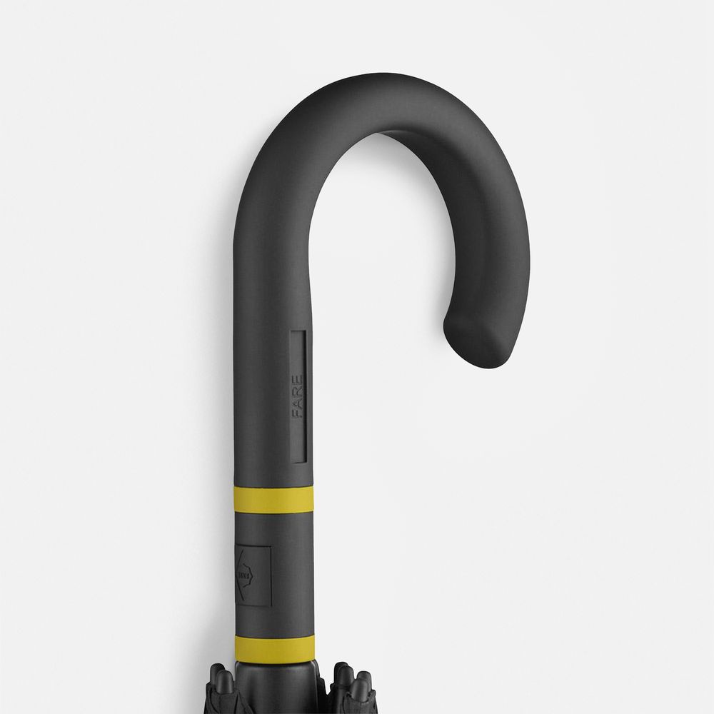 Зонт-трость с цветными спицами Color Style, желтый — изображение 4