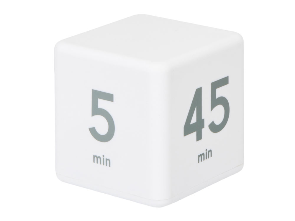 Таймер для тайм-менеджмента Time Capsule на 5-15-25-45 минут, софт-тач, белый — изображение 2
