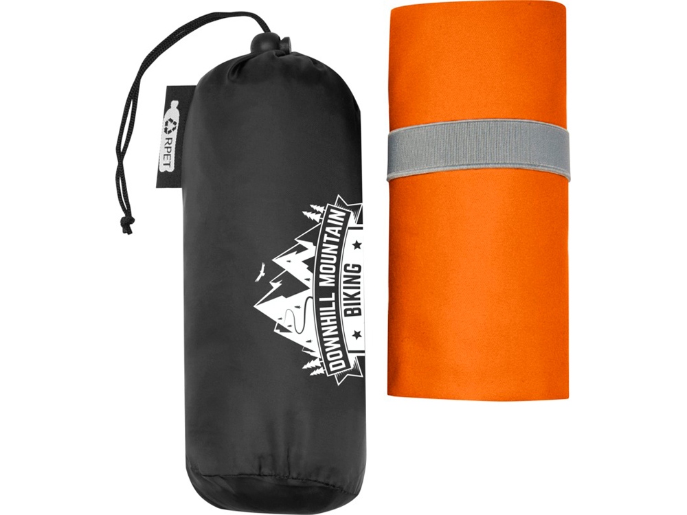 Pieter сверхлегкое быстросохнущее полотенце из переработанного РЕТ-пластика, оранжевый — изображение 6