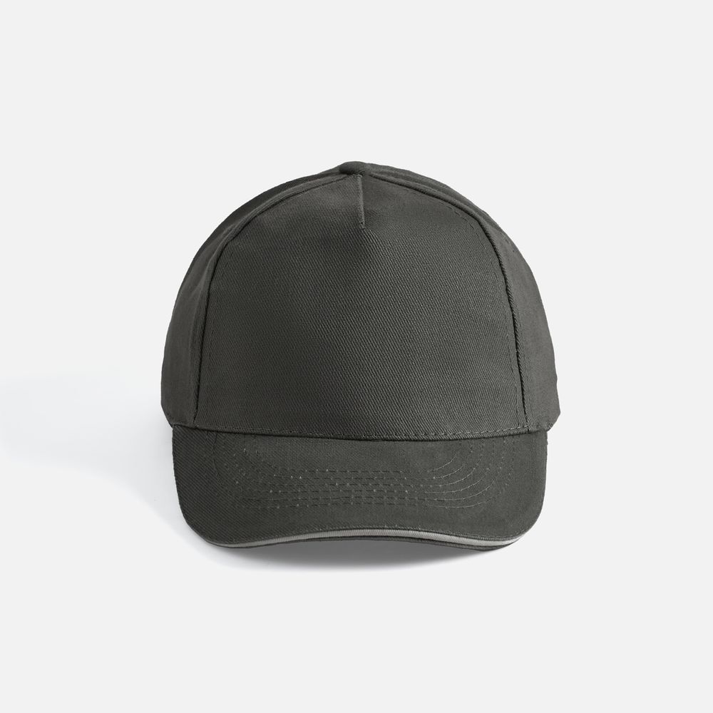 Бейсболка Long Beach, темно-серая со светло-серым — изображение 3