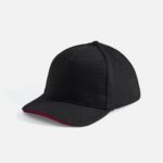 Бейсболка Long Beach, черная с красным