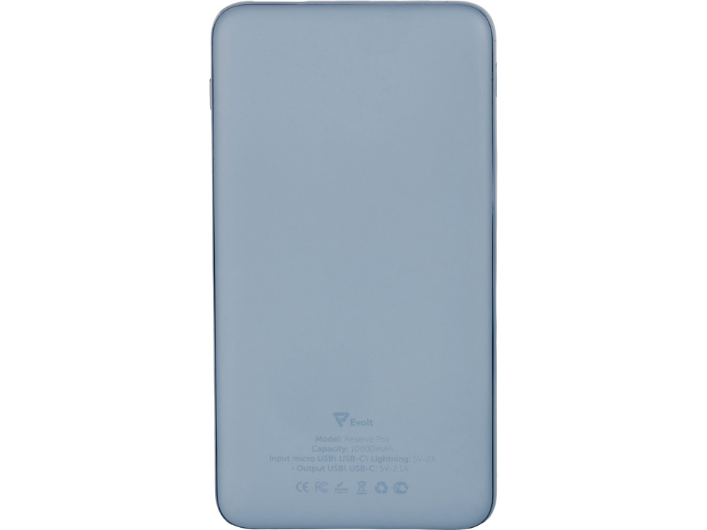 Внешний аккумулятор Reserve Pro, 10 000 mah, антрацит — изображение 3