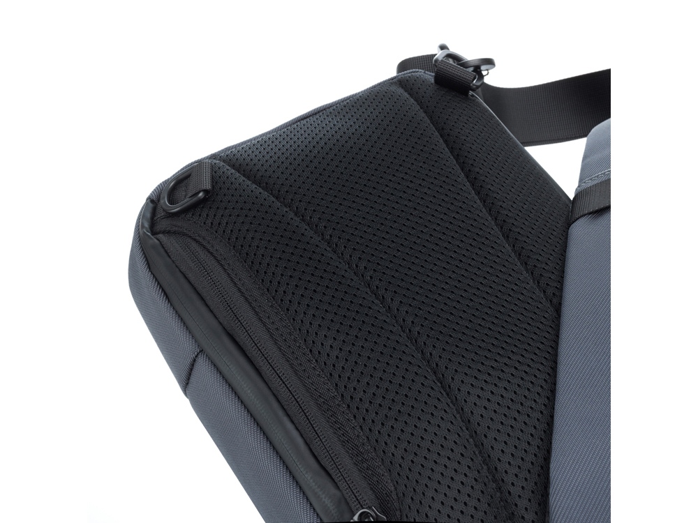 Рюкзак TORBER VOYAGE на одно плечо, серый, полиэстер 900D, 20х10х30 см, 5 л — изображение 7
