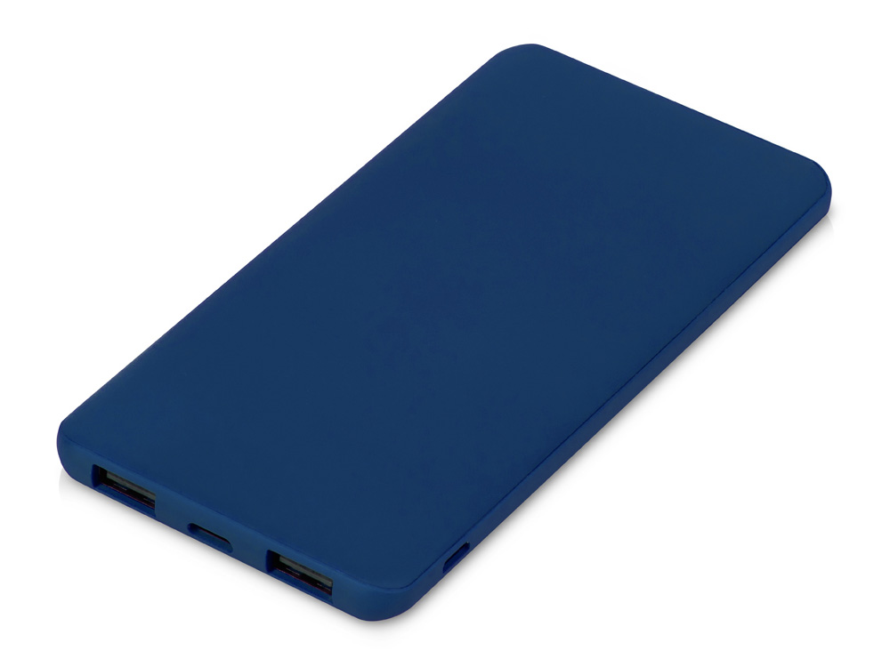 Подарочный набор c вакуумной термокружкой и повербанком С1, темно-синий — изображение 6