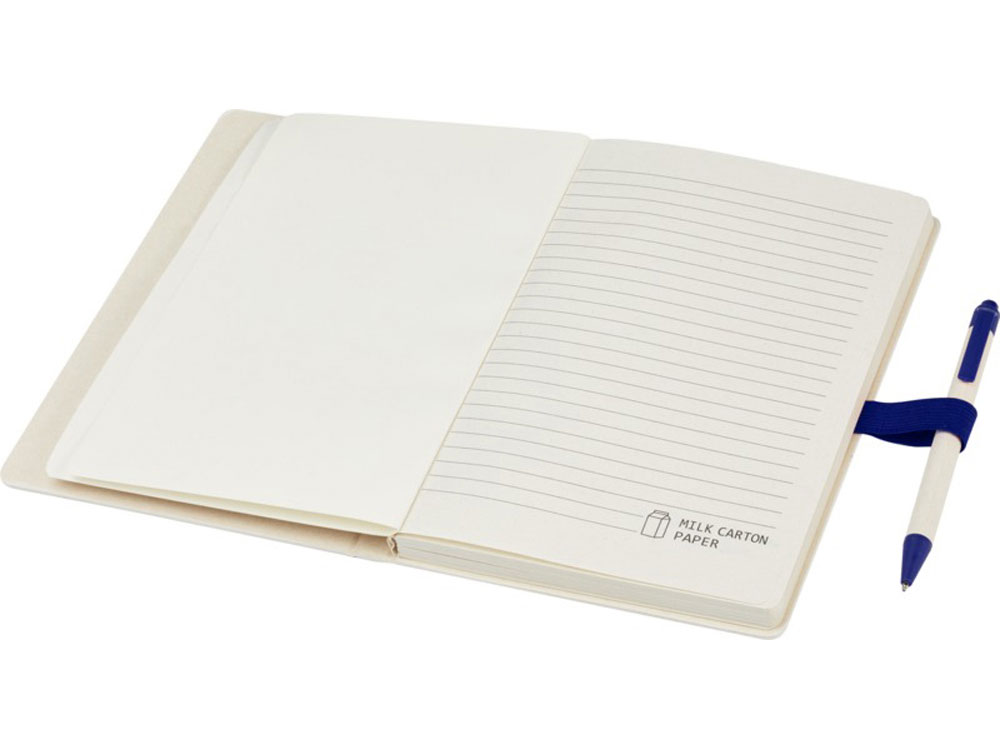 Блокнот размером A5 и шариковая ручка Dairy Dream, cиний — изображение 4