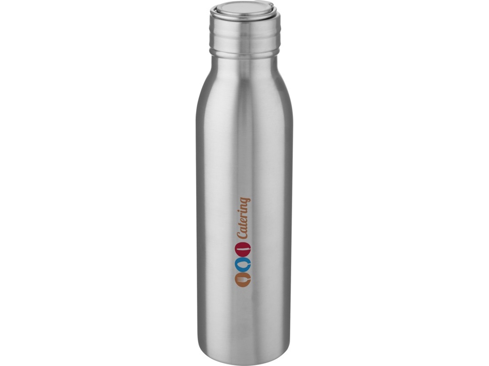 Harper, спортивная бутылка из нержавеющей стали объемом 700 мл с металлической петлей, серебристый — изображение 5