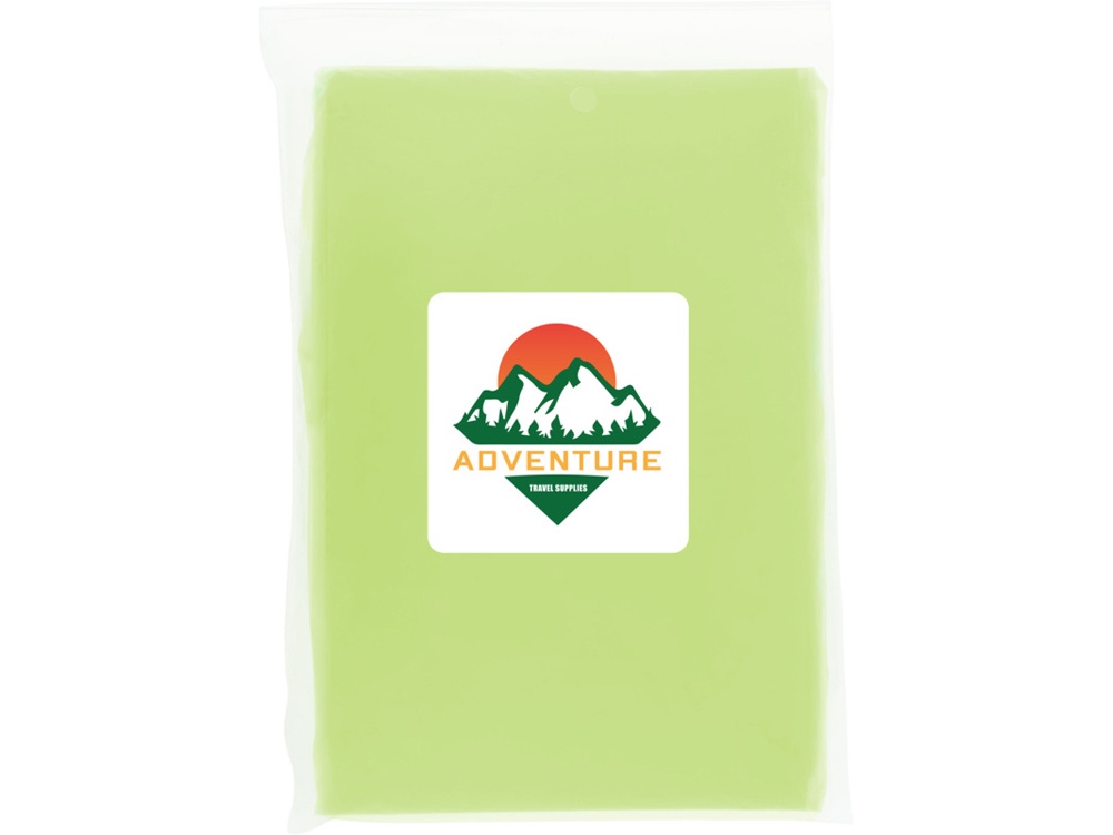 Одноразовый дождевик Mayan с чехлом для хранения из материалов, переработанных по стандарту GRS - Лайм — изображение 5
