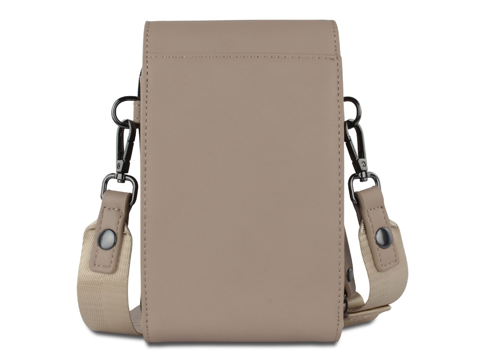 Сумка наплечная BUGATTI Almata, песочная, полиуретан, 11х4х19 см — изображение 6