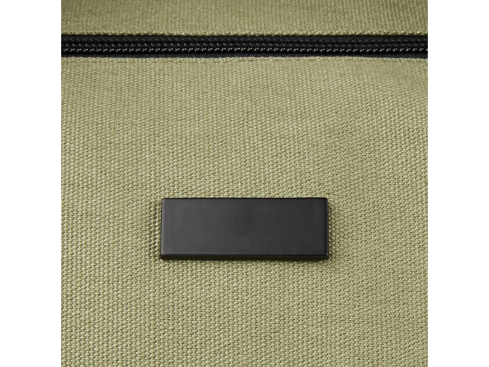 Спортивная сумка Joey из брезента, переработанного по стандарту GRS, объемом 25 л, оливковый — изображение 5