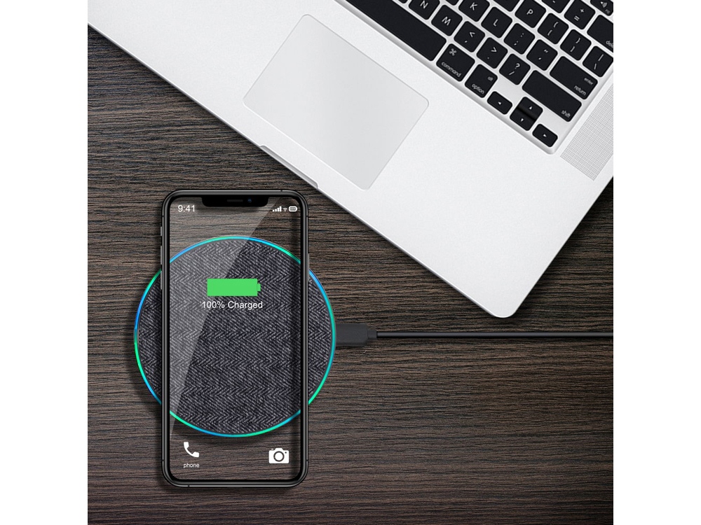 RIVACASE VA4915 GR3 беспроводное ЗУ 10 Вт, серая ткань, 12/96 — изображение 9