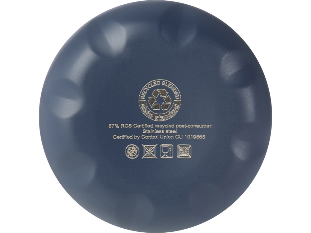 Бутылка Cove из переработанной нержавеющей стали, с вакуумной изоляцией, 500мл - Синий ледяной — изображение 4