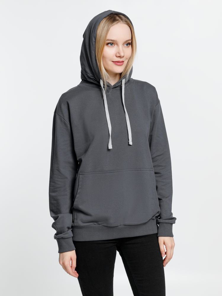 Толстовка с капюшоном Kirenga, темно-серая (графит) — изображение 9