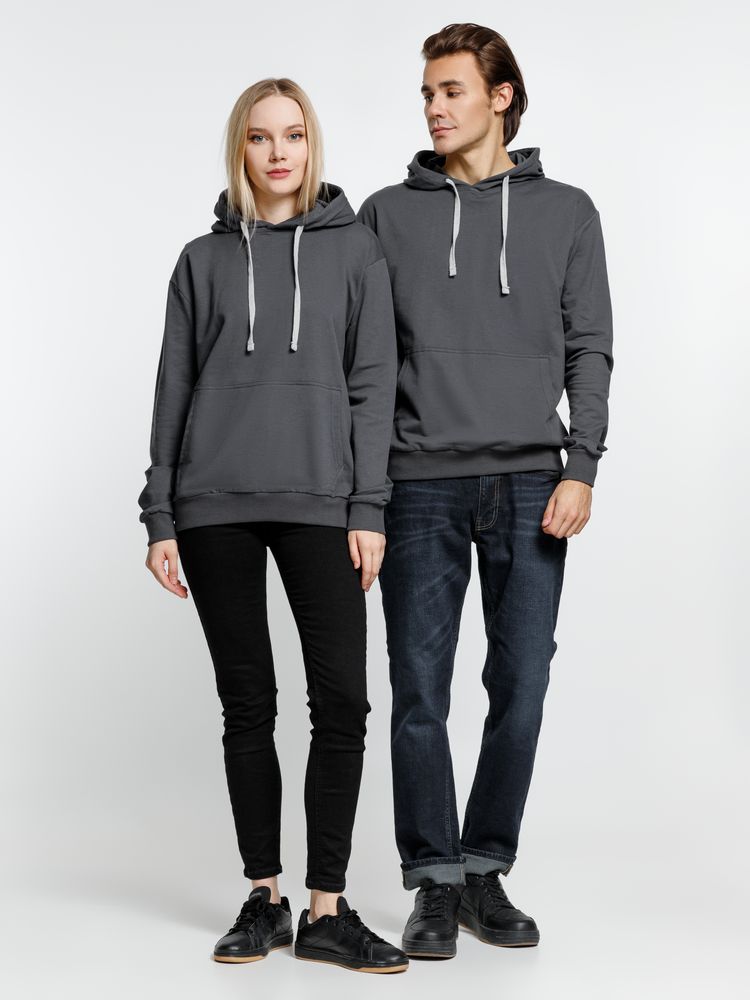 Толстовка с капюшоном Kirenga, темно-серая (графит) — изображение 11