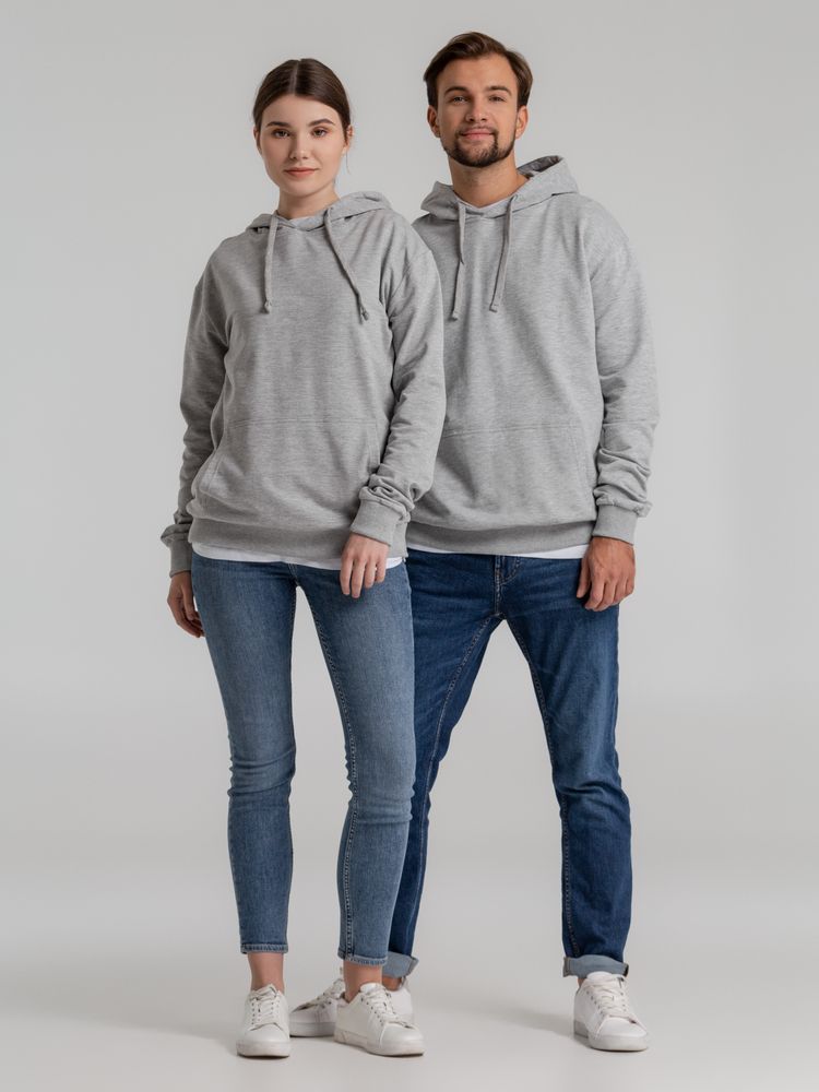 Толстовка с капюшоном Unit Kirenga, серый меланж — изображение 9