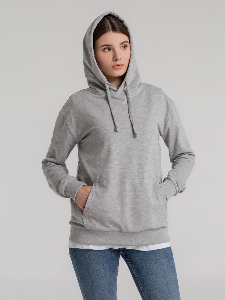 Толстовка с капюшоном Unit Kirenga, серый меланж — изображение 7