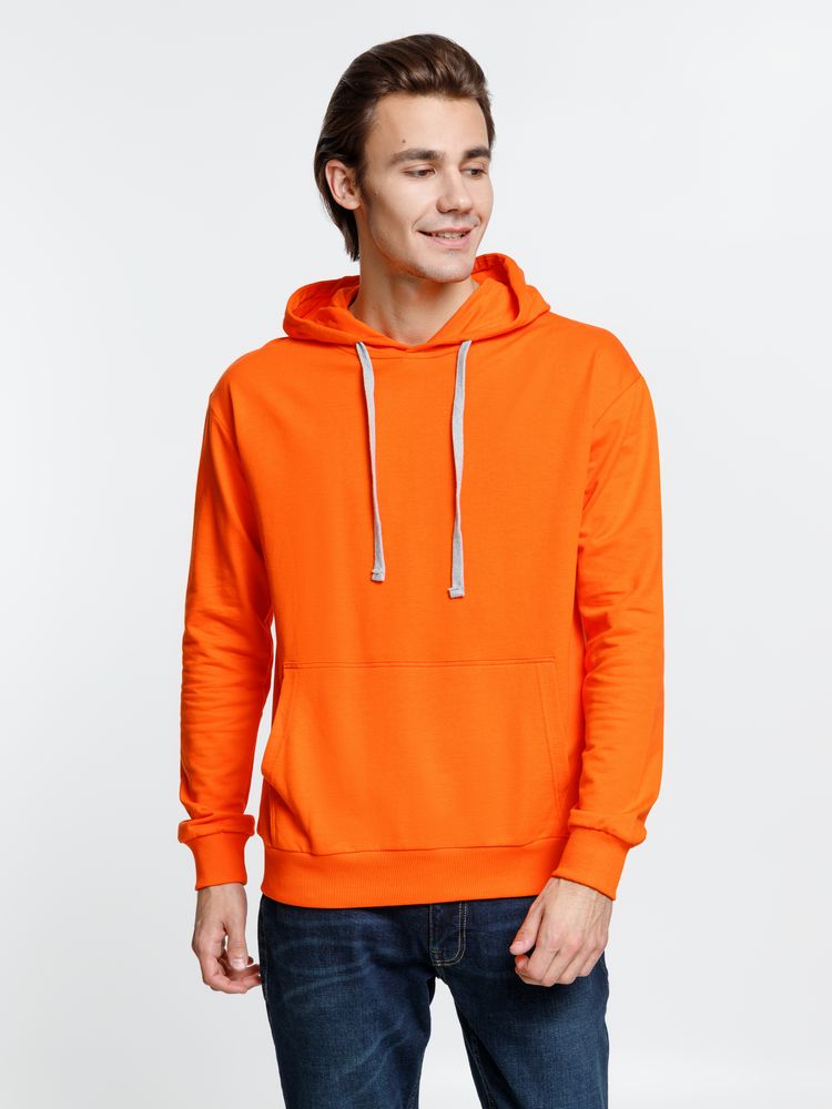 Толстовка с капюшоном Kirenga, оранжевая — изображение 7