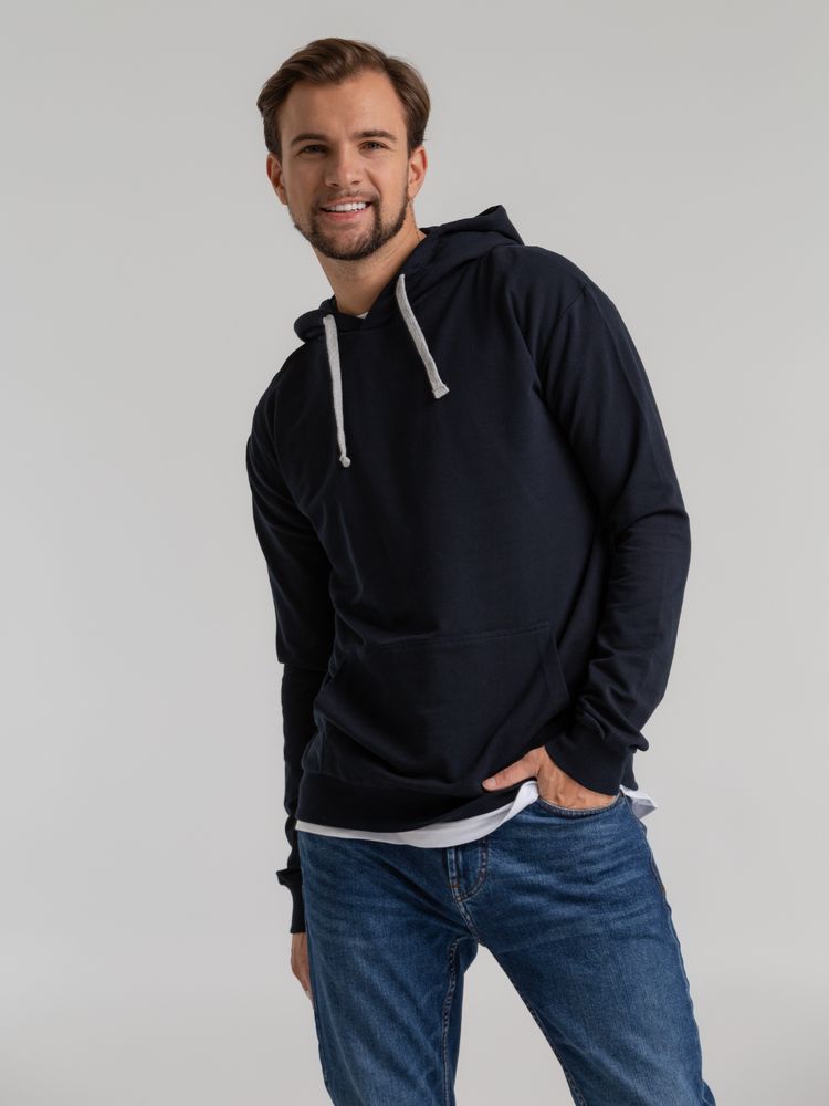 Толстовка с капюшоном Unit Kirenga, темно-синяя — изображение 5