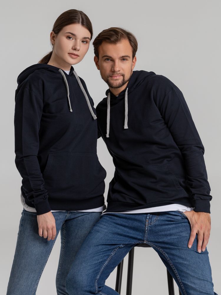 Толстовка с капюшоном Unit Kirenga, темно-синяя — изображение 9