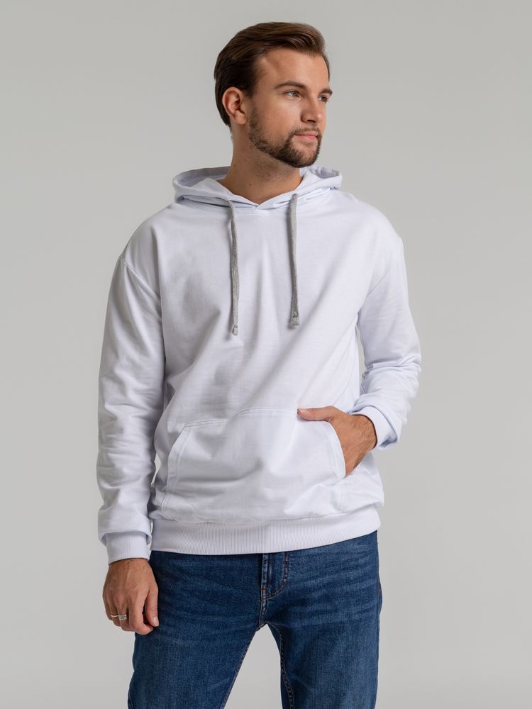 Толстовка с капюшоном Unit Kirenga, белая — изображение 5