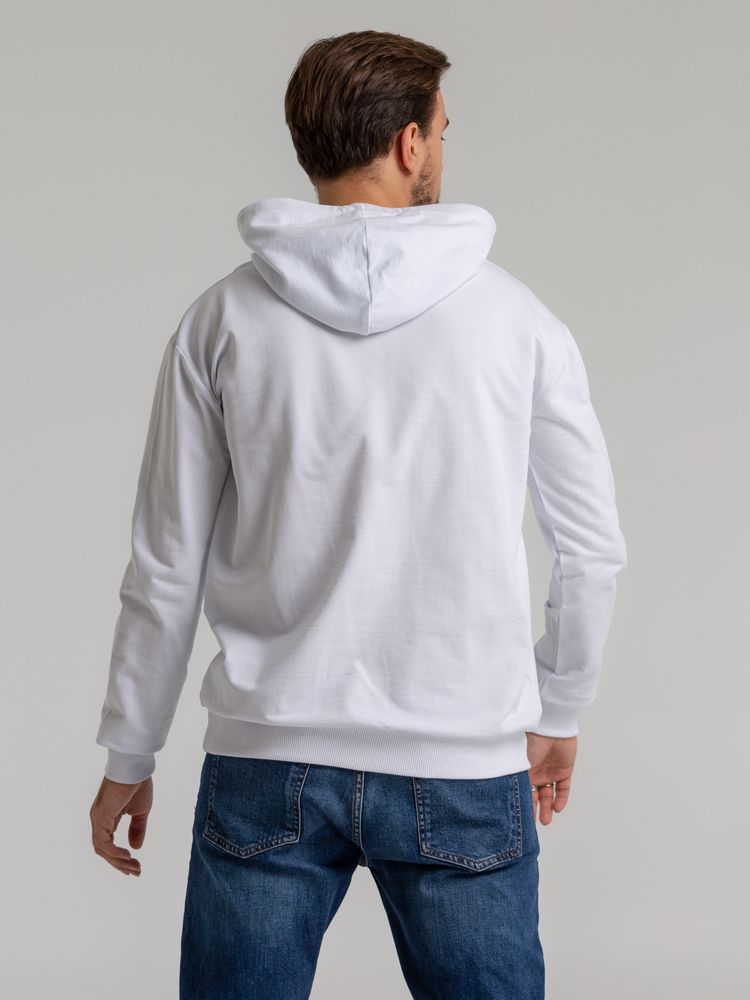 Толстовка с капюшоном Unit Kirenga, белая — изображение 6