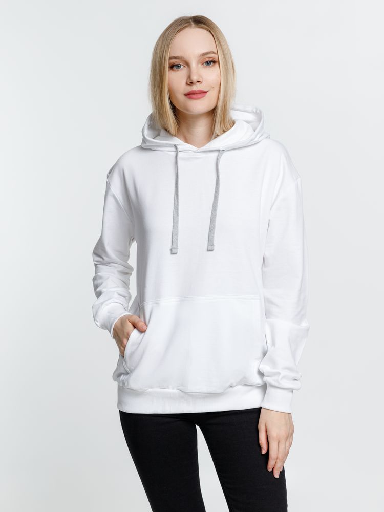 Толстовка с капюшоном Kirenga, белая (белоснежная) — изображение 8