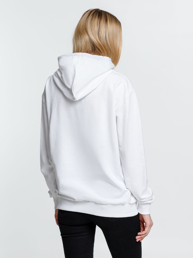 Толстовка с капюшоном Kirenga, белая (белоснежная) — изображение 9