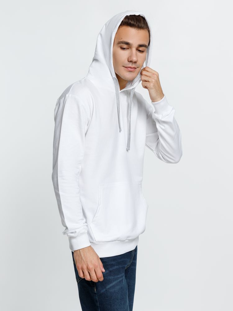 Толстовка с капюшоном Kirenga, белая (белоснежная) — изображение 5