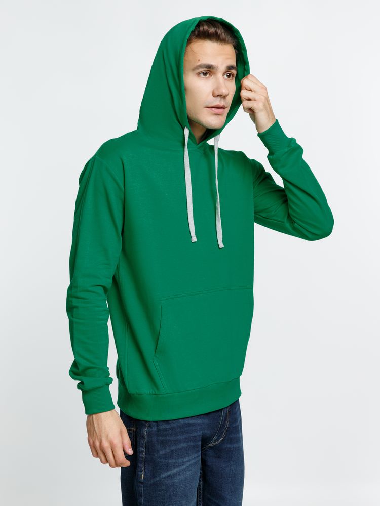 Толстовка с капюшоном Kirenga, зеленая — изображение 6