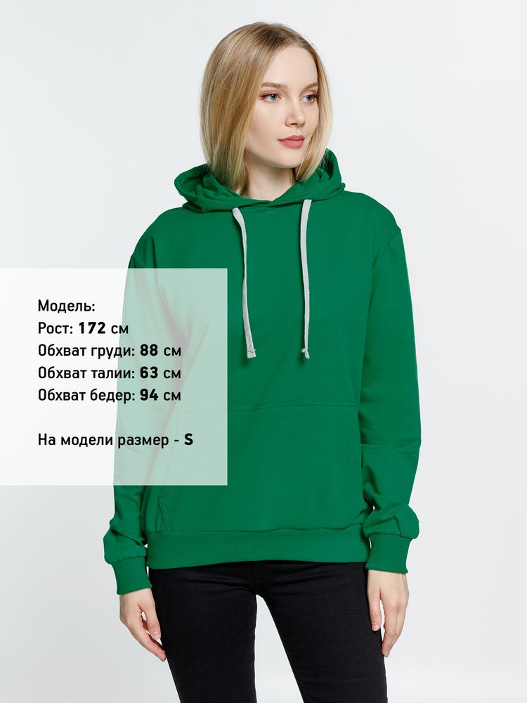 Толстовка с капюшоном Kirenga, зеленая — изображение 7