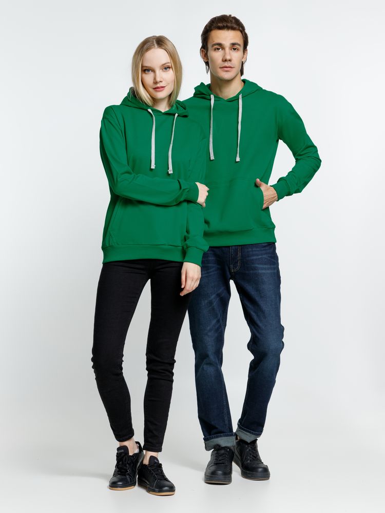 Толстовка с капюшоном Kirenga, зеленая — изображение 11